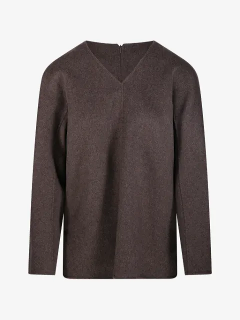 'S Max Mara blusa con cuello en V