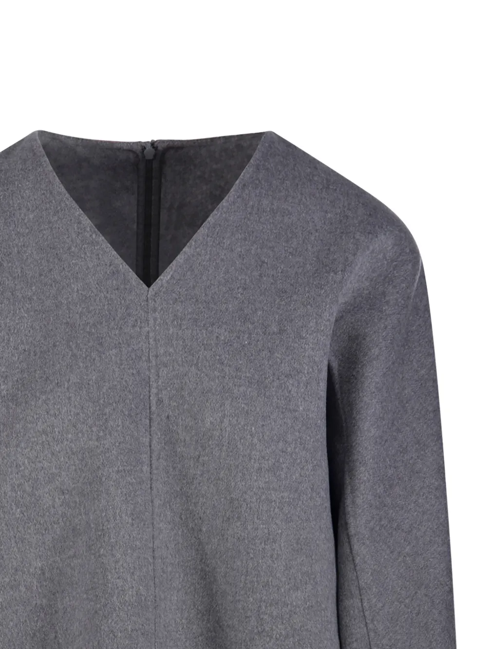 'S Max Mara Wollen blouse met V-hals Grijs