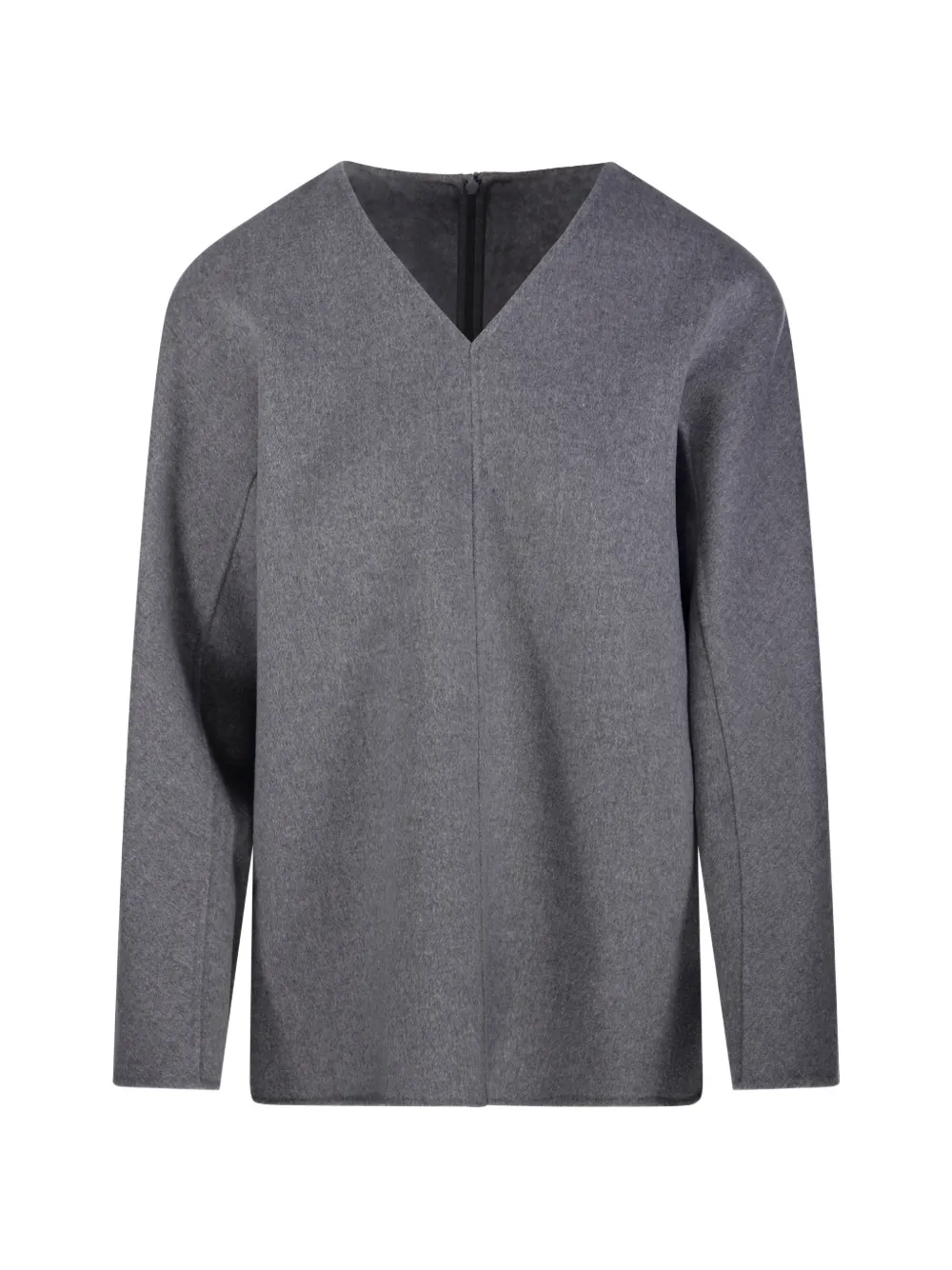 'S Max Mara Blusa con scollo a V - Grigio