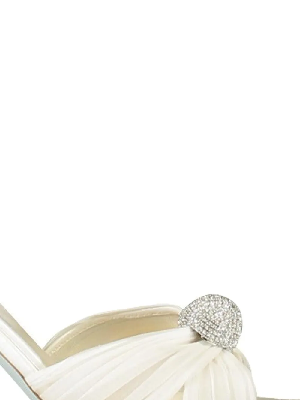 Aquazzura 85 mm Mystery muiltjes Wit