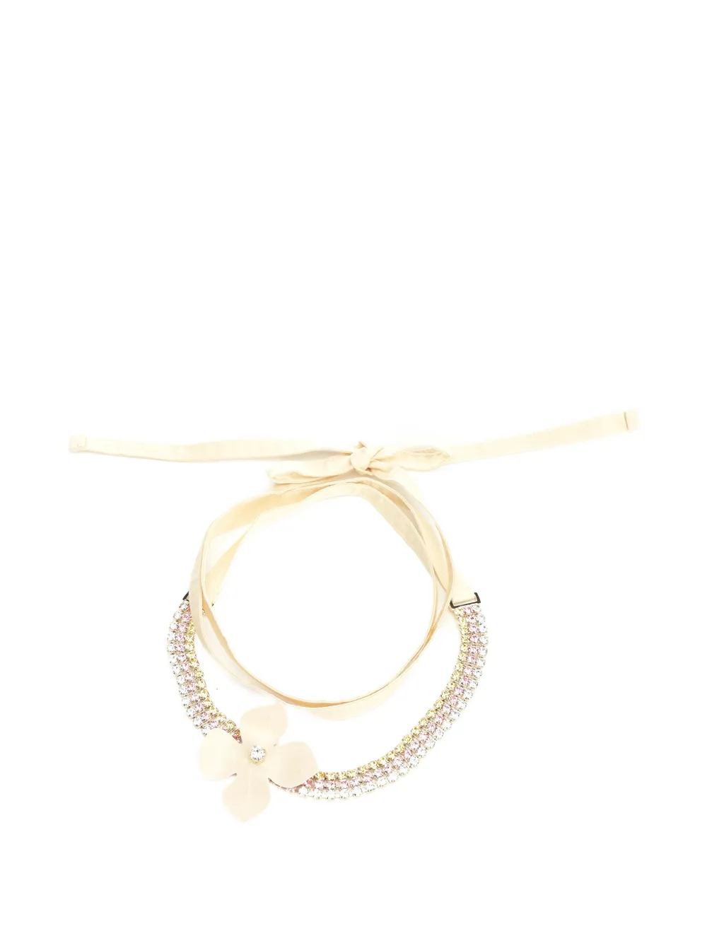 Marni flower-embellishment necklaces - Oro