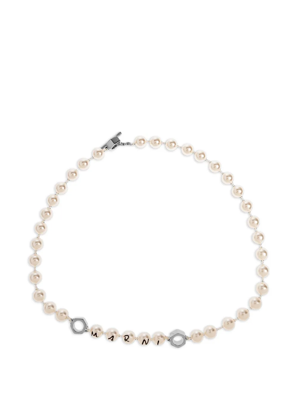Marni pearl crystal necklace - Toni neutri