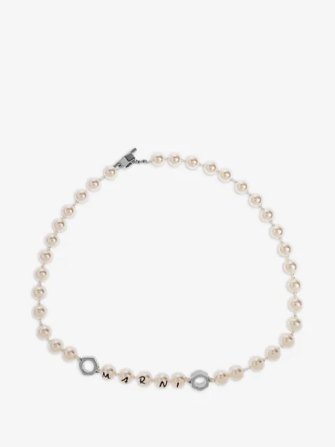 Marni pearl crystal necklace