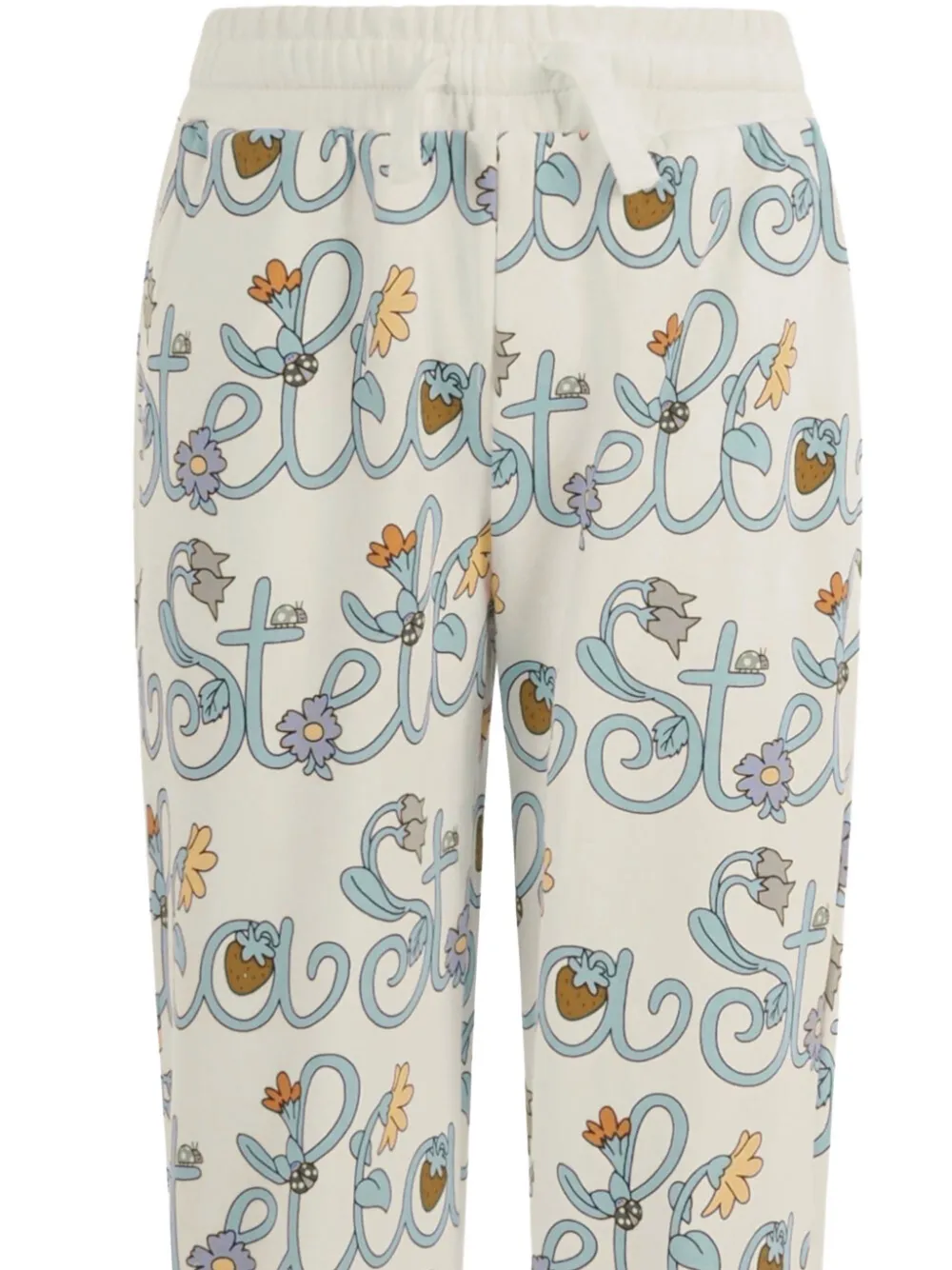  Stella Mccartney Kids Stella Floral Trousers - Neutrals 