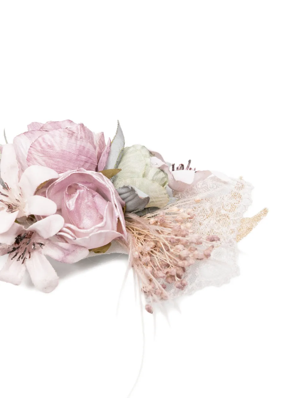  Amaya Floral Lace Headpiece - Purple 