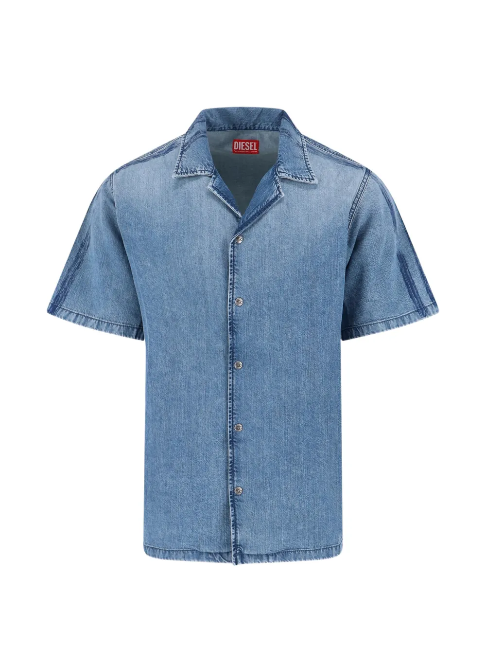 Diesel short-sleeve denim shirt - Blau