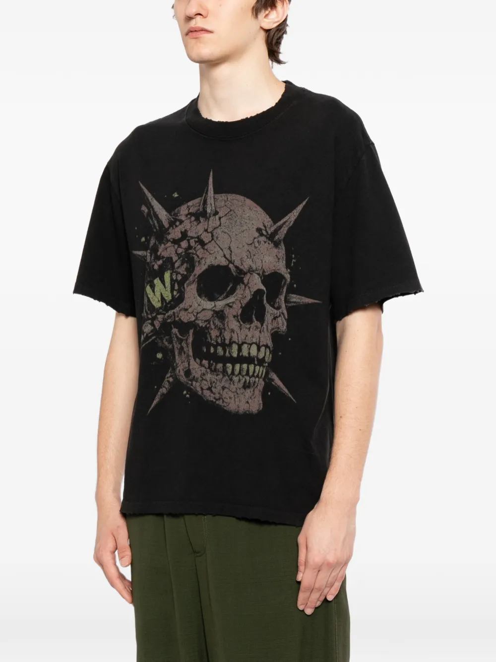  Warman Graphic-print T-shirt - Black 