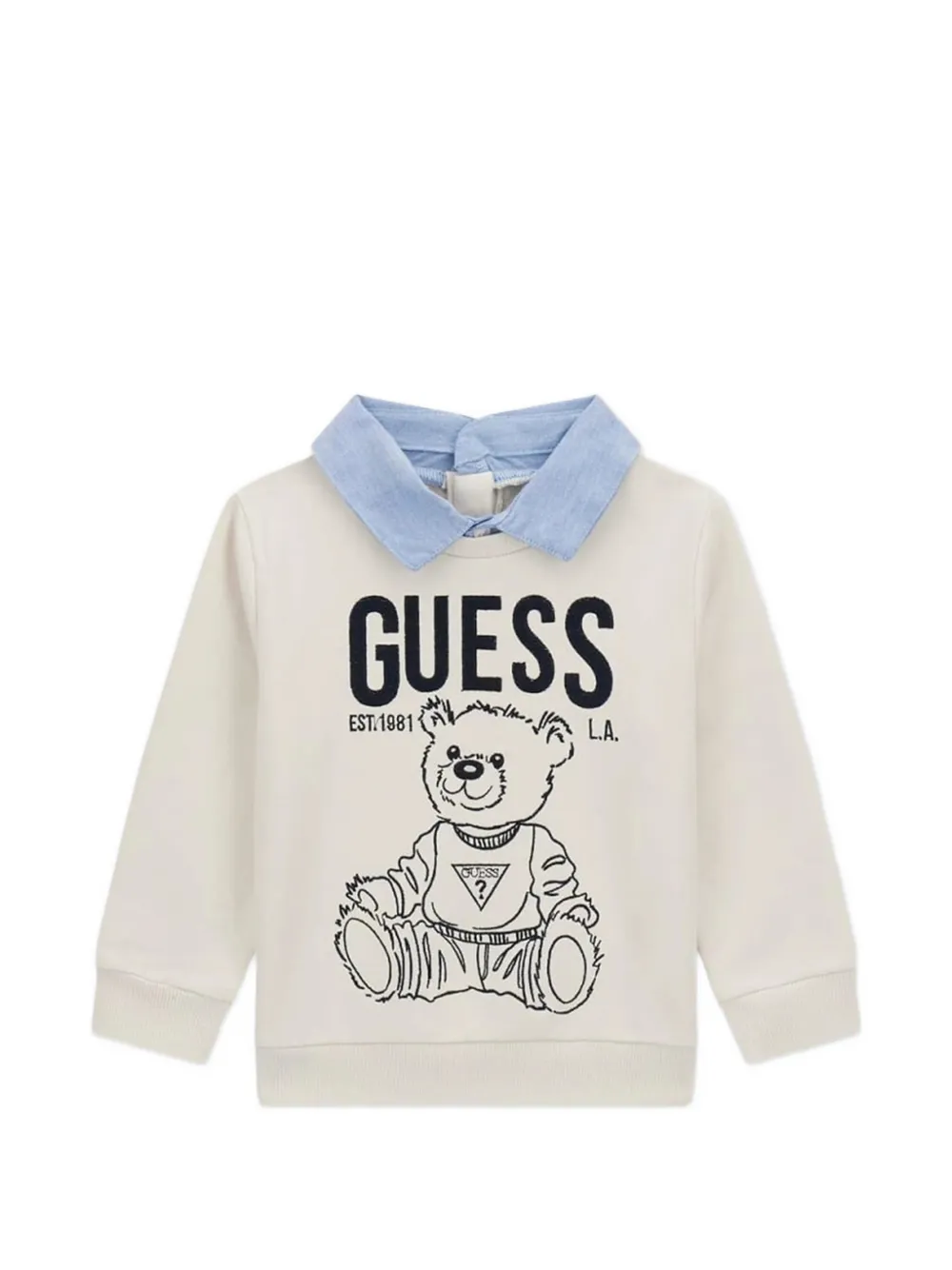Bear-Print Trousers Set