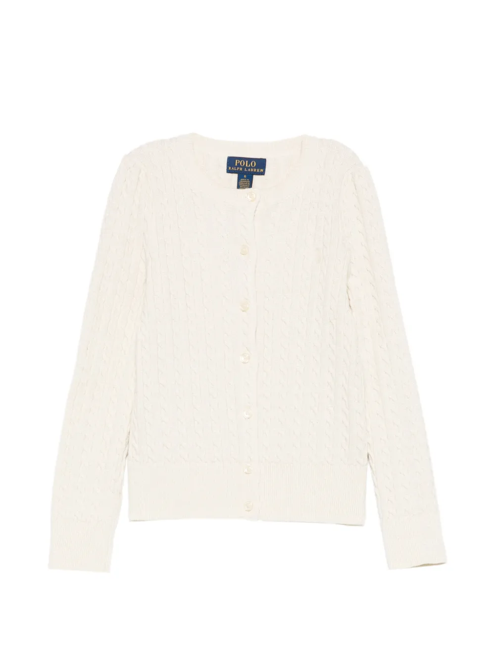 POLO RALPH LAUREN KIDS buttoned cardigan - Toni neutri