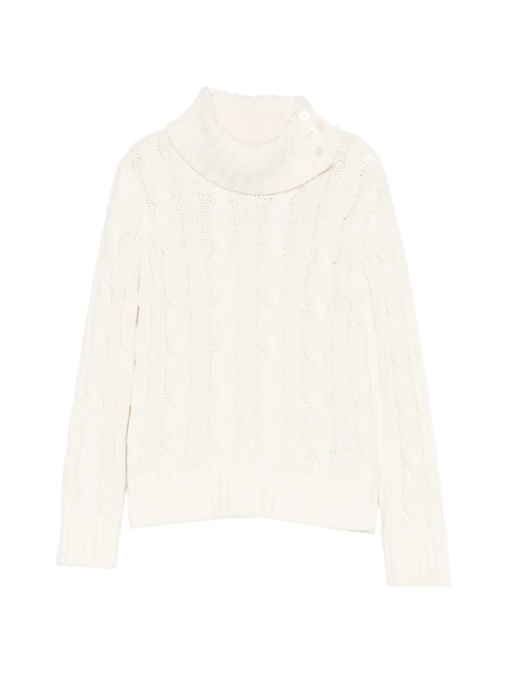 POLO RALPH LAUREN KIDS buttoned sweater - Bianco