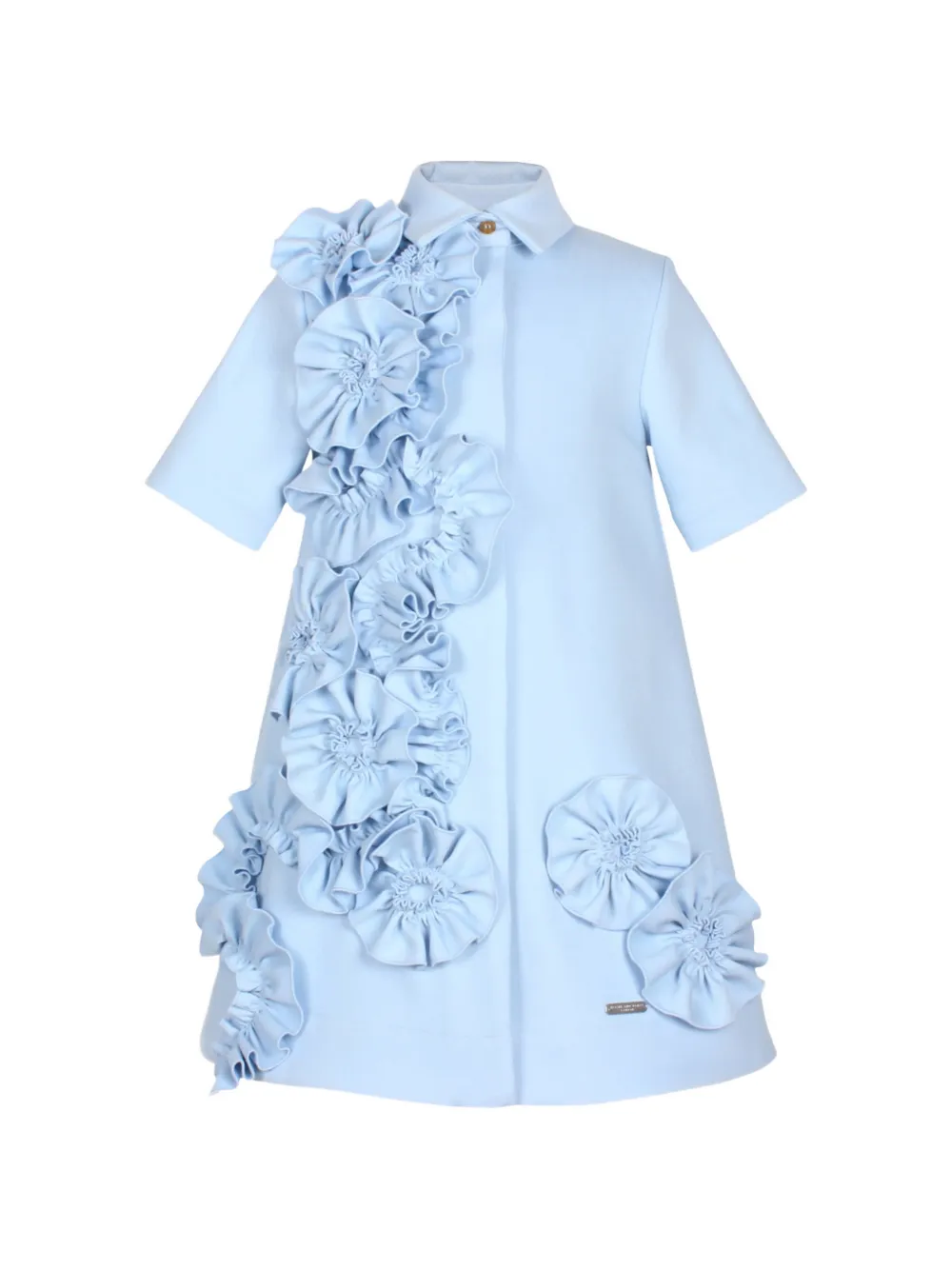JESSIE AND JAMES KIDS ruffled-detail dress - Blu