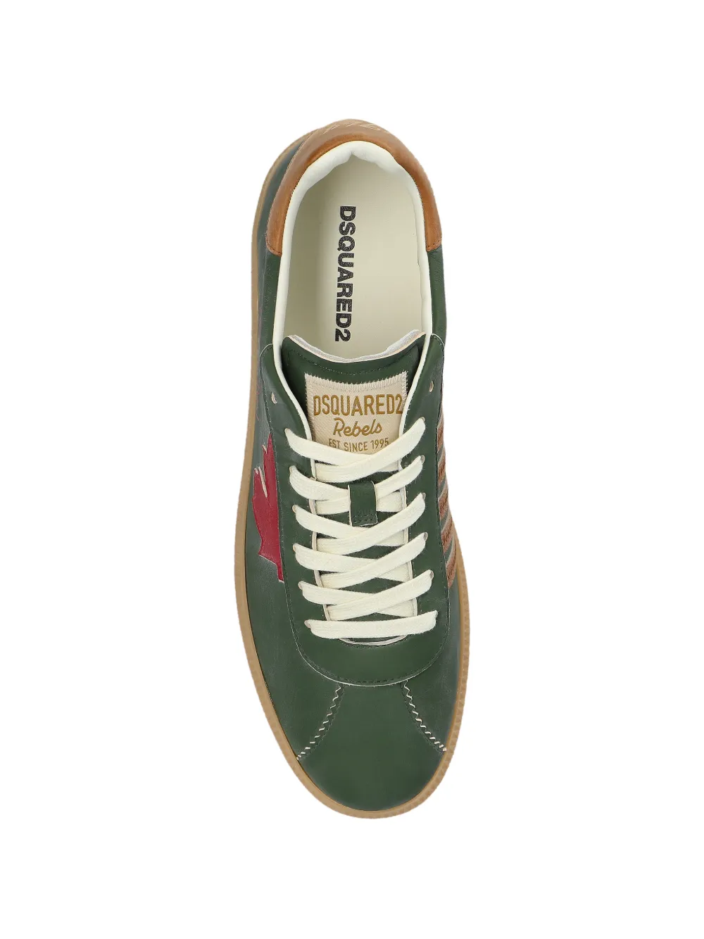 DSQUARED2 Rebels lace-up fastening sneakers Groen