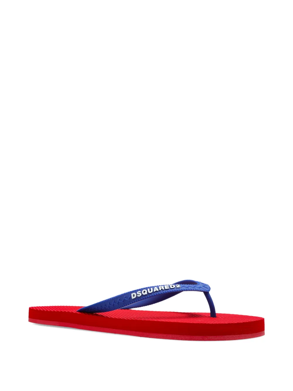 DSQUARED2 Teenslippers met logo-bandje Rood
