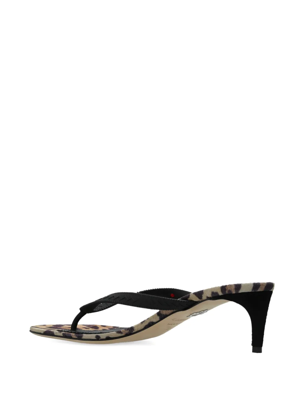 DSQUARED2 Sandalen met luipaardprint en hak Bruin