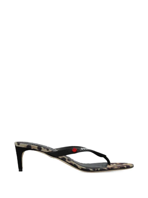 DSQUARED2 leopard-print heeled sandals