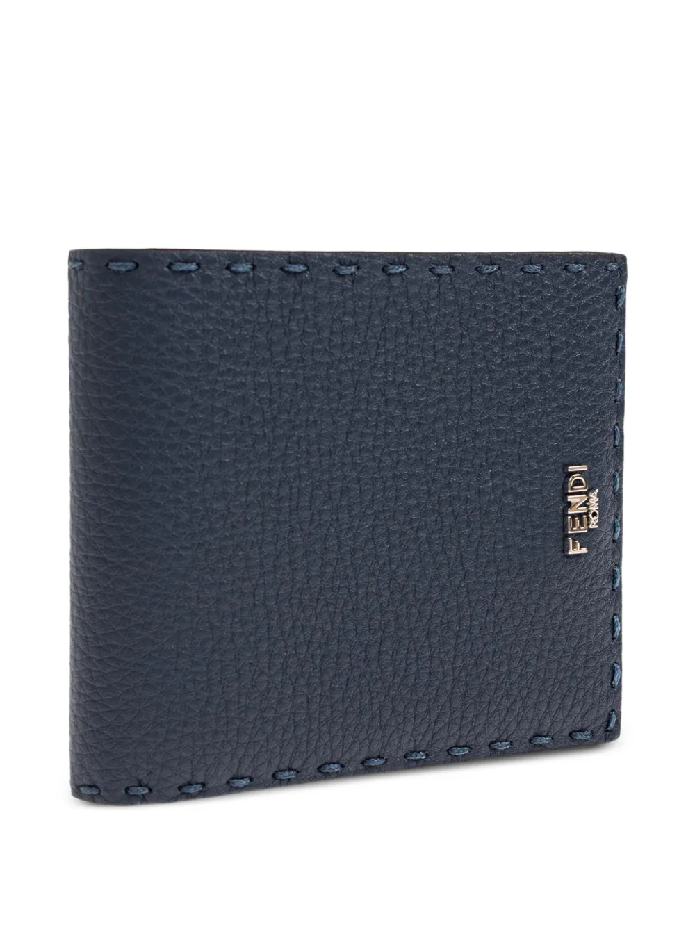  Fendi Selleria Leather Wallet - Blue 