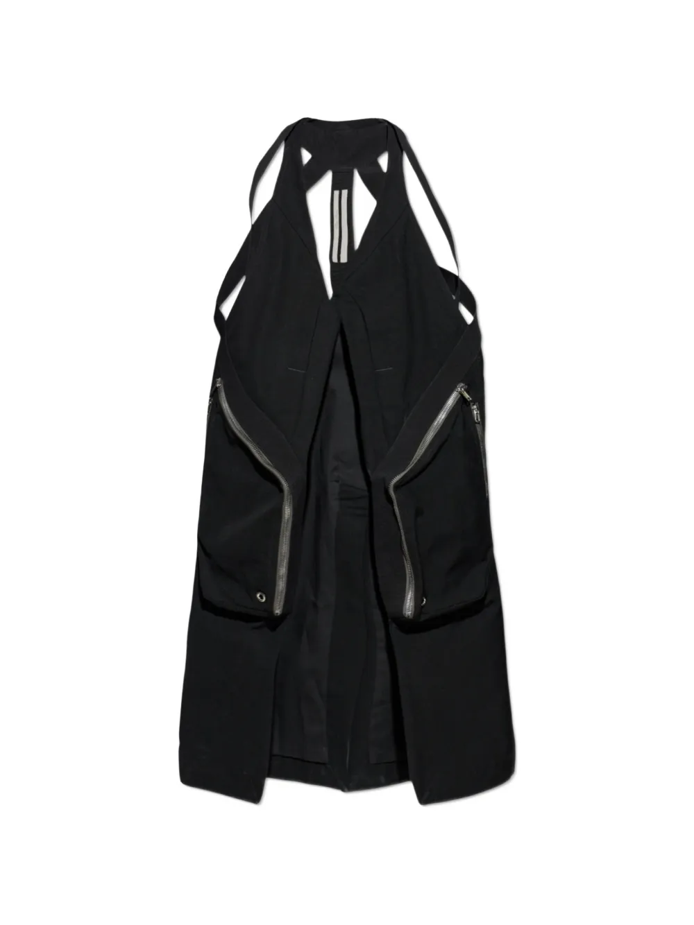 Rick Owens Temple zip-up vest - Schwarz
