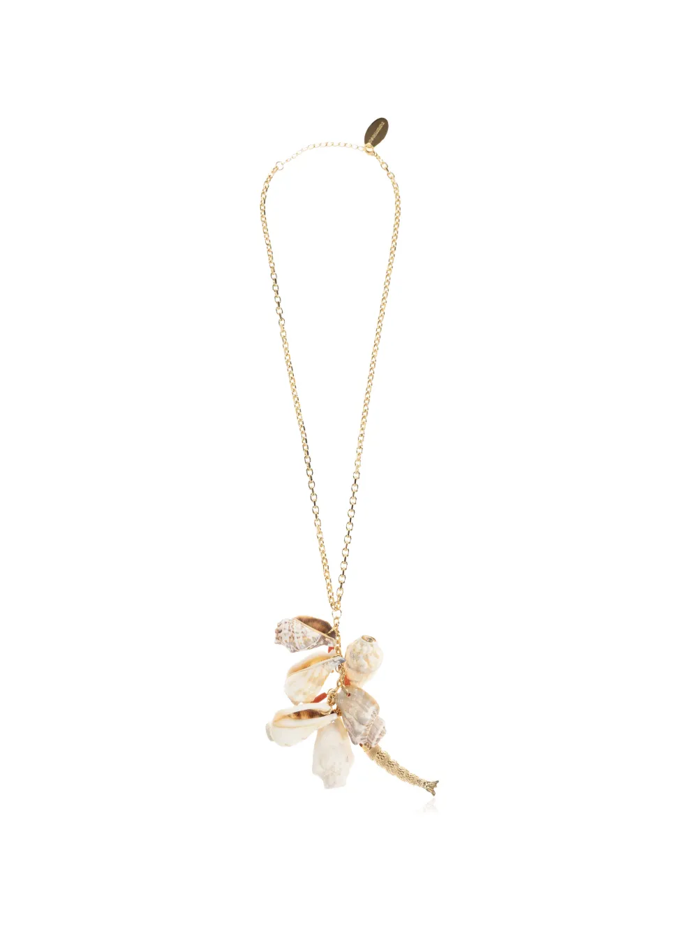DSQUARED2 shell-pendant cable-link necklace - Oro