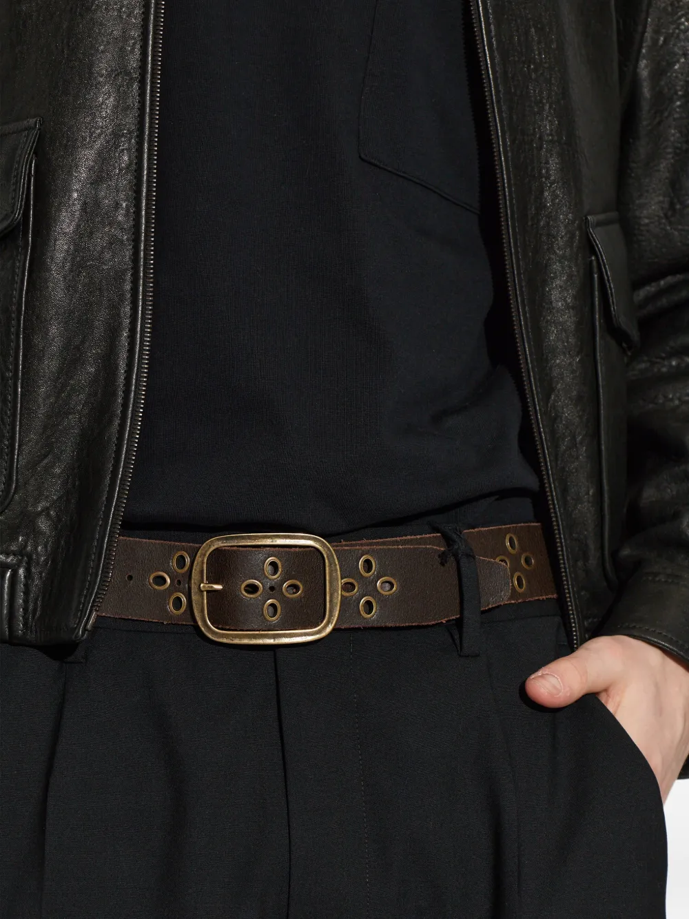 DSQUARED2 Gespriem met ringlets Bruin