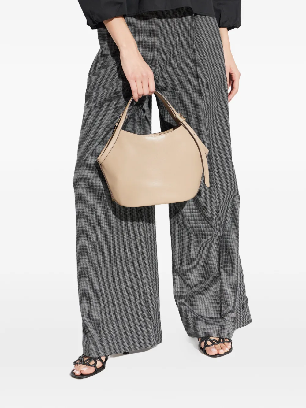 Kate Spade Strap Leather Tote Bag - Neutrals 