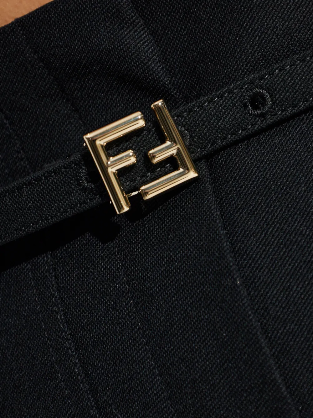 FENDI Poudre wollen broek Zwart