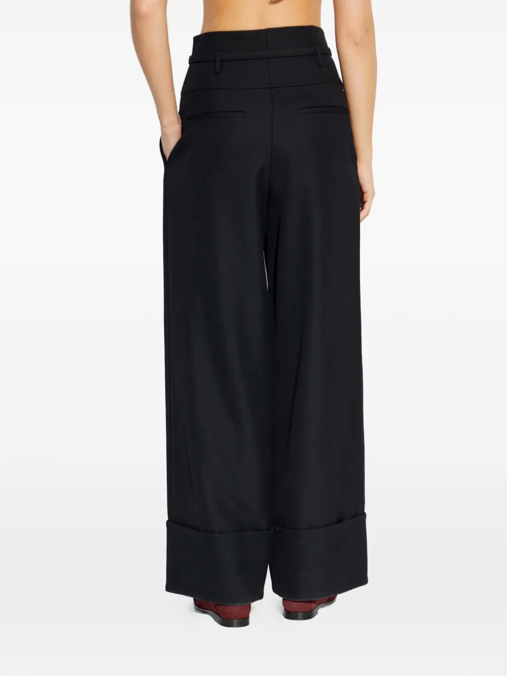 FENDI Poudre wollen broek Zwart
