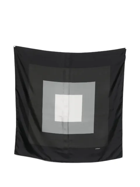Lardini geometric silk scarf