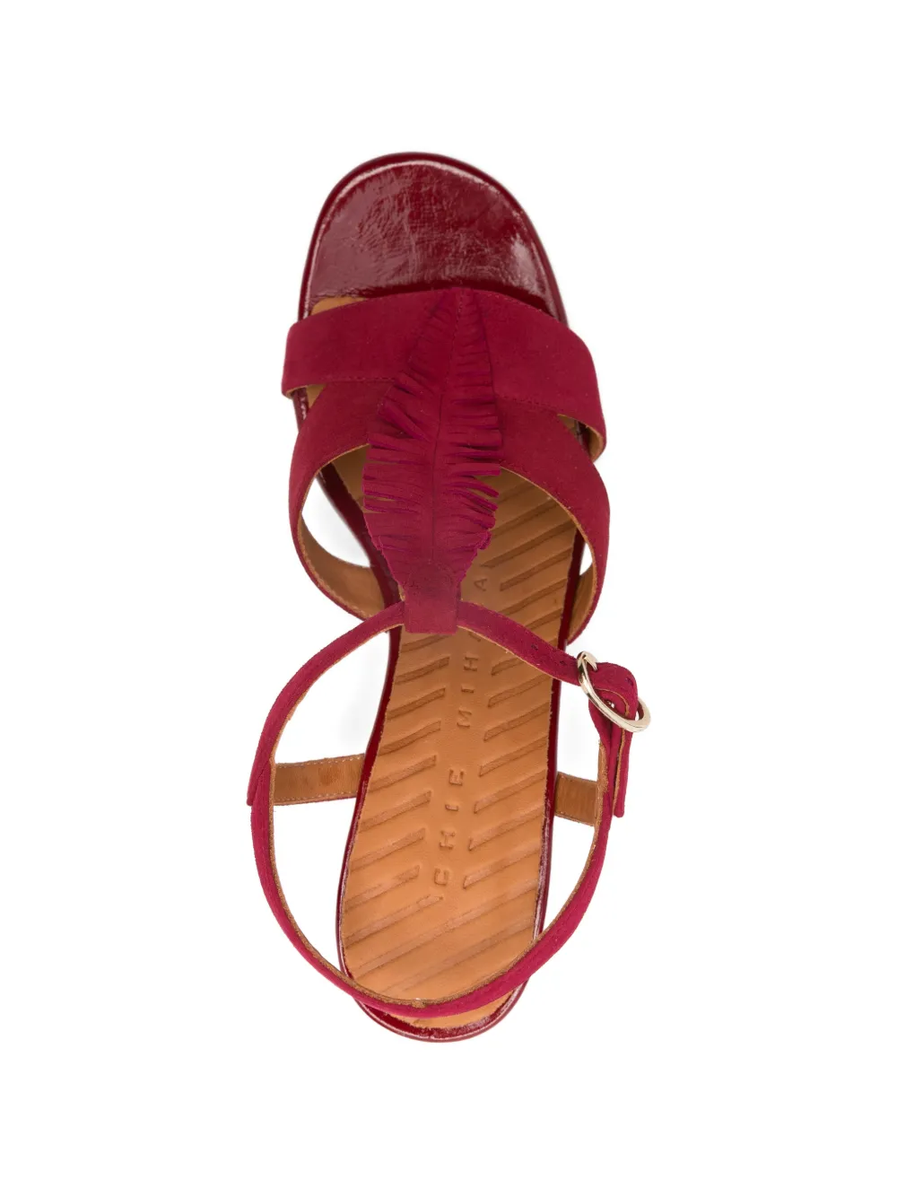 Chie Mihara Balia suede sandals Rood