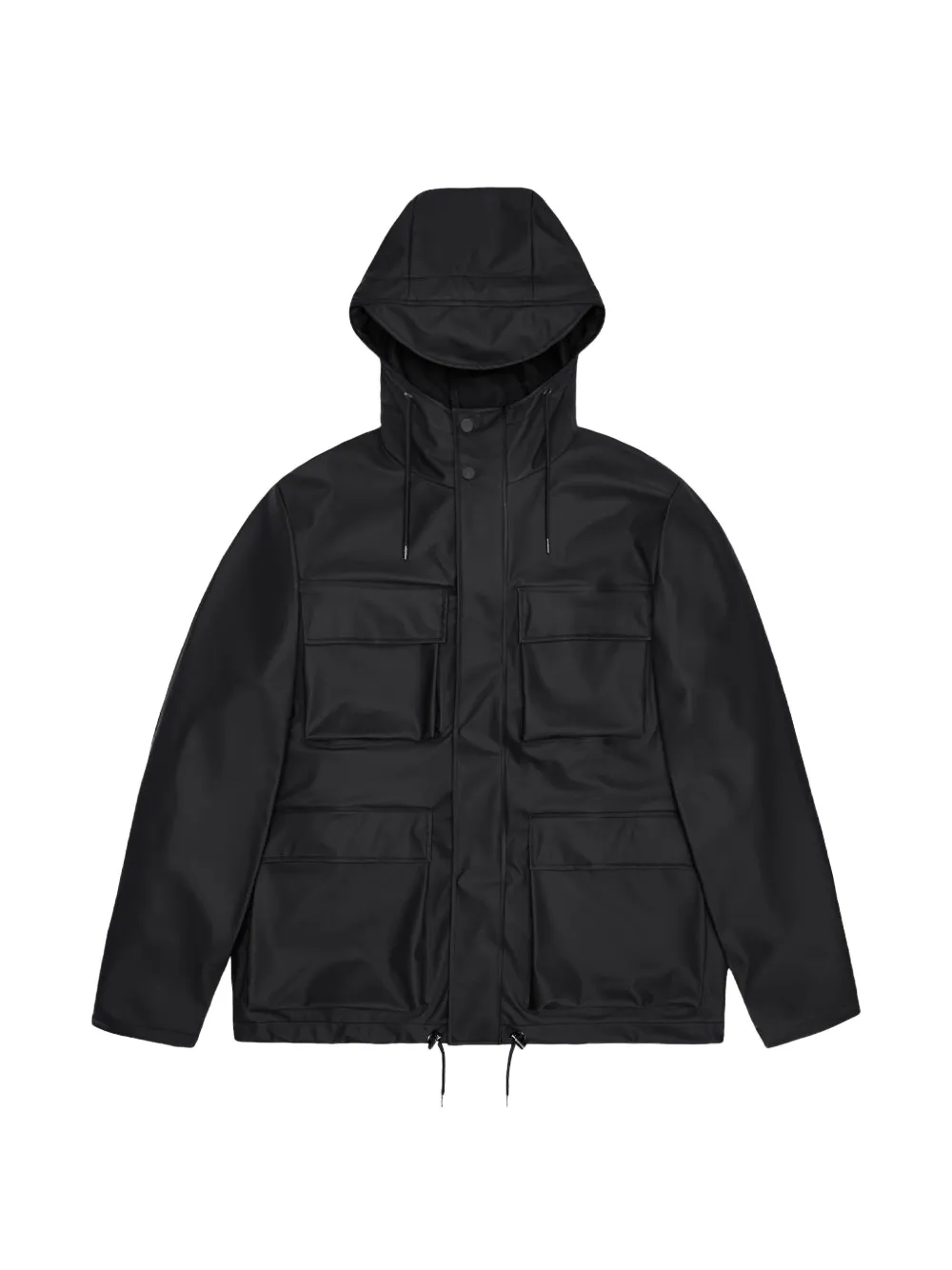 Rains hooded front-pockets jacket - Nero