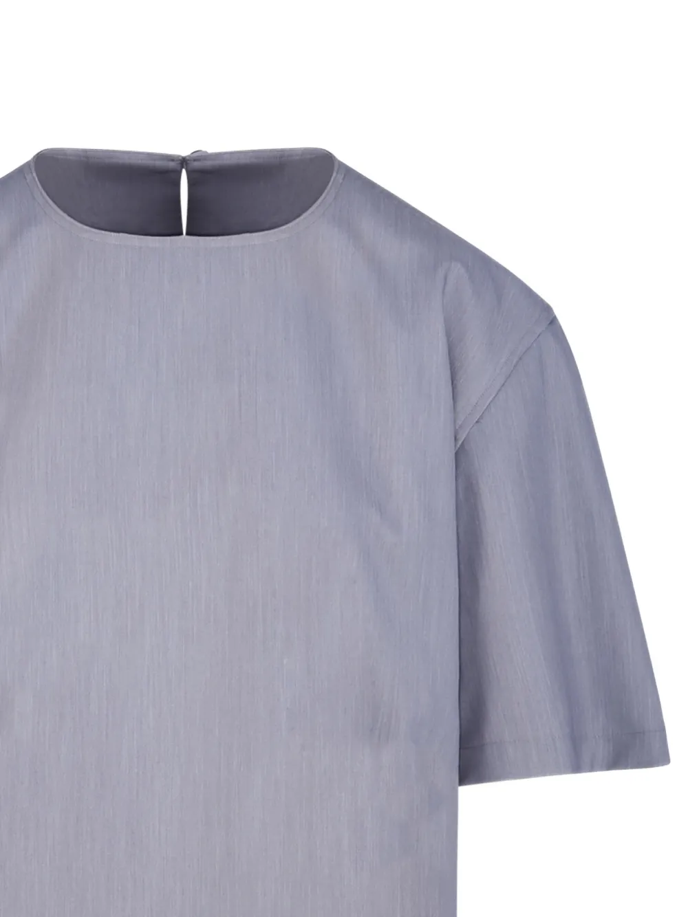THELATEST Blouse met korte mouwen Grijs