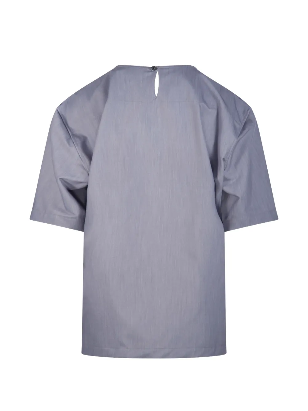  Thelatest Short-sleeve Blouse - Grey 