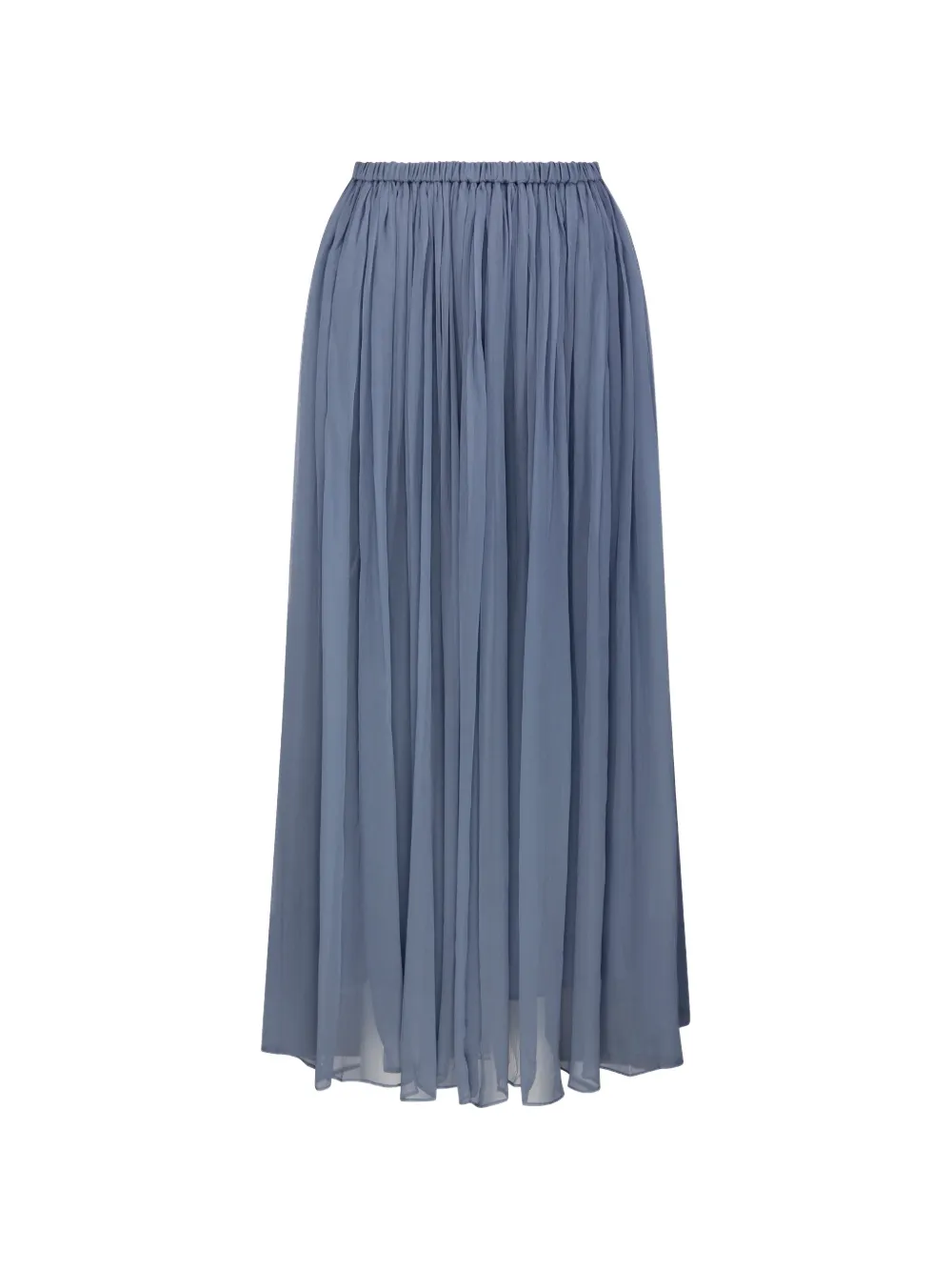 INTO THE EAST gathered midi skirt - Blu