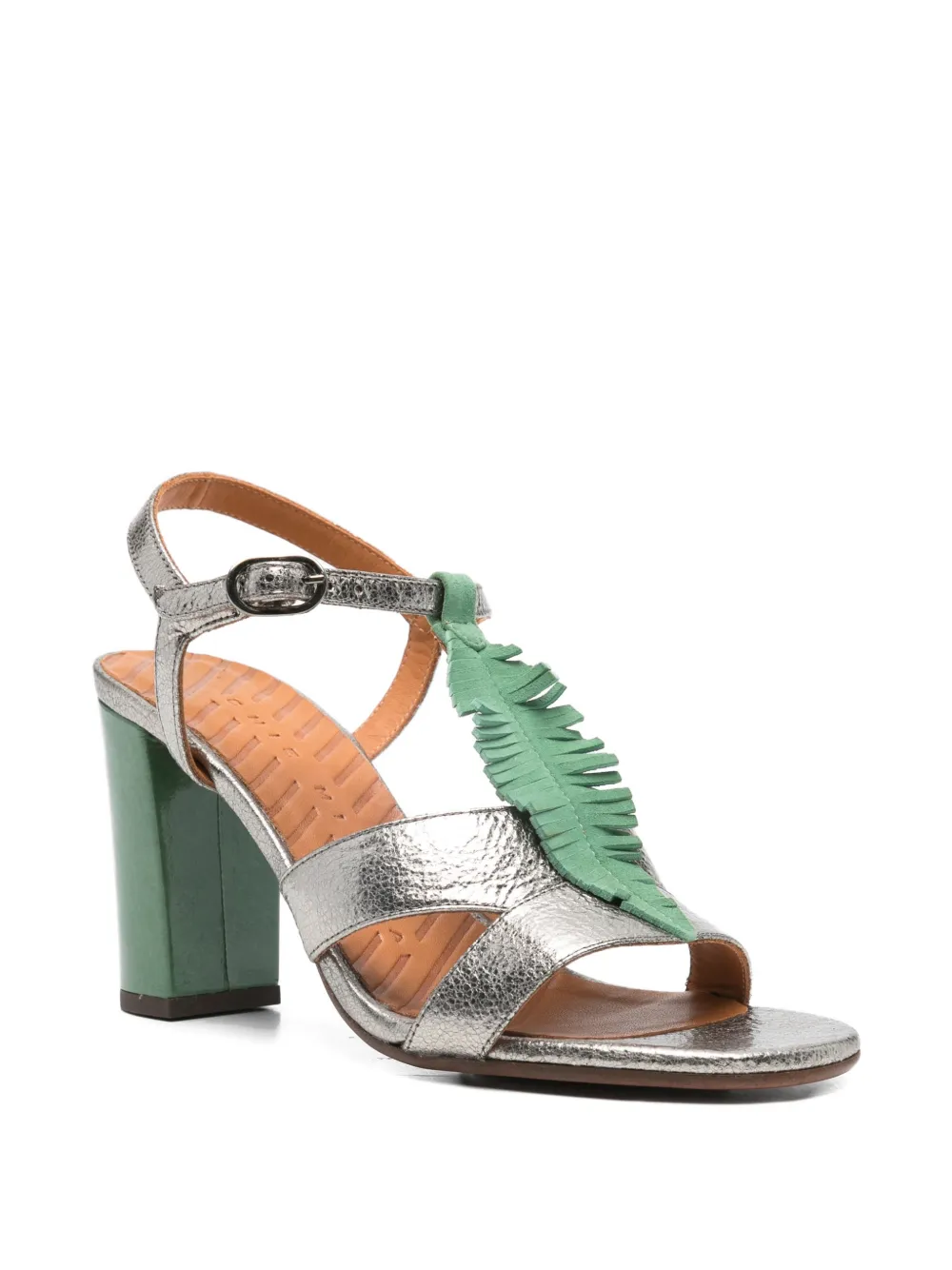 Chie Mihara leaf balia sandals Zilver