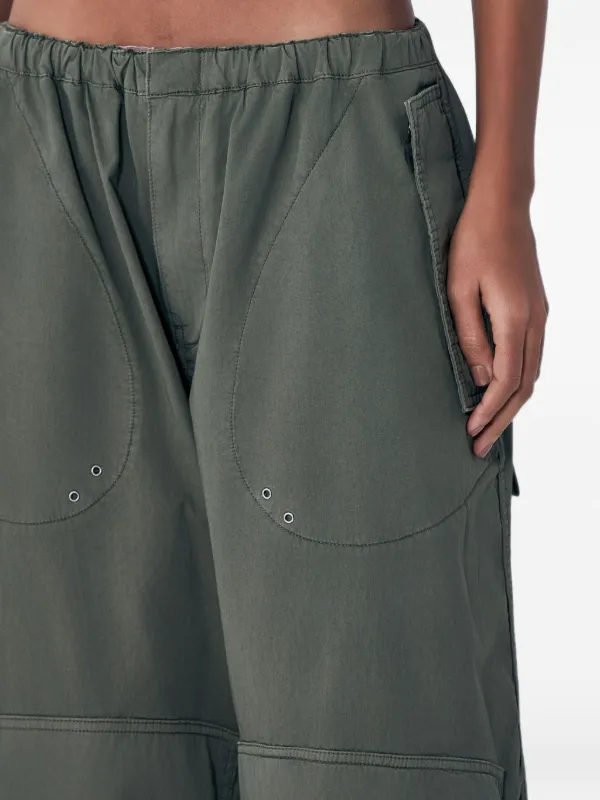 Alexander Wang Cargo Pants Cotton mid-rise | Green | FARFETCH RO