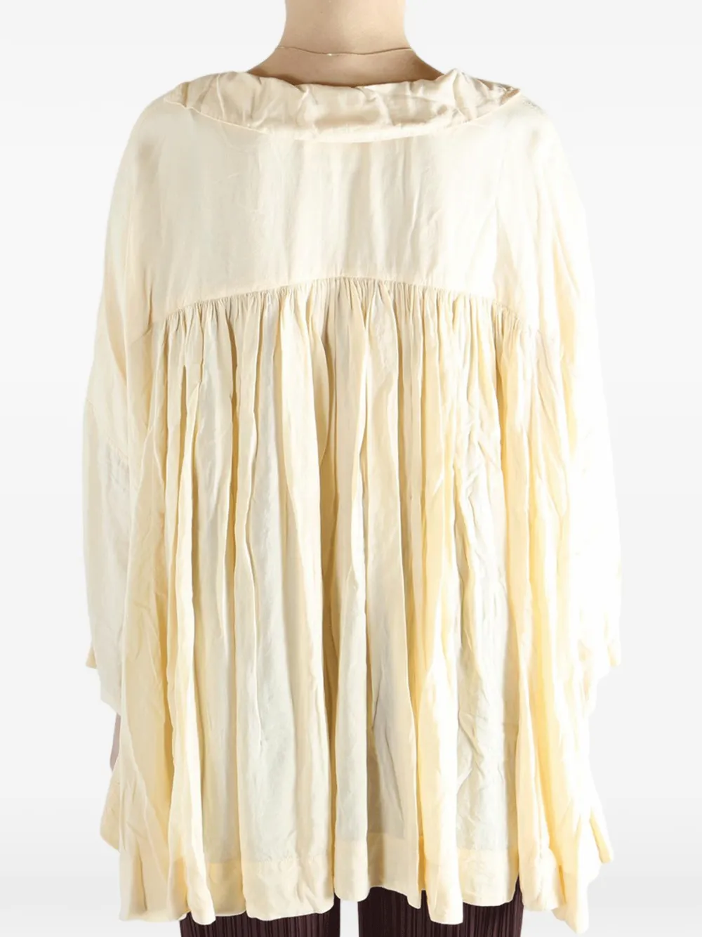 tie-neck blouse