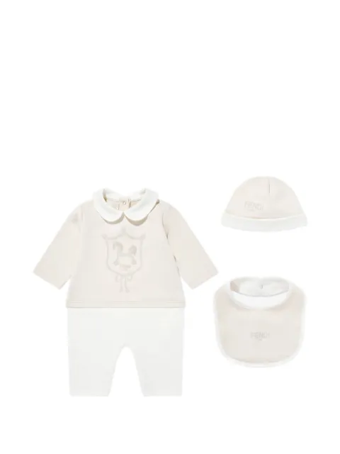 Fendi Kids logo babygrow set