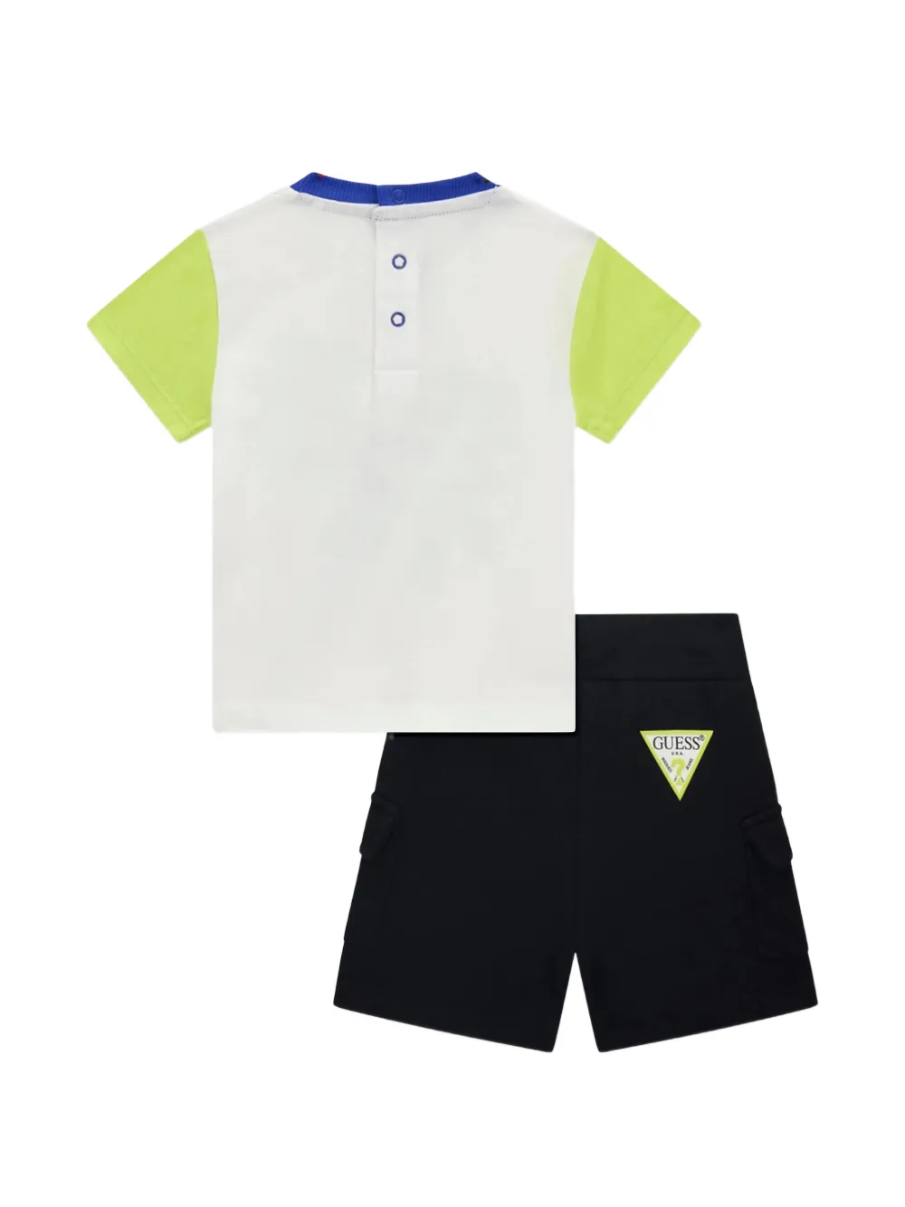  Guess Kids Graphic-print Shorts Set - White 