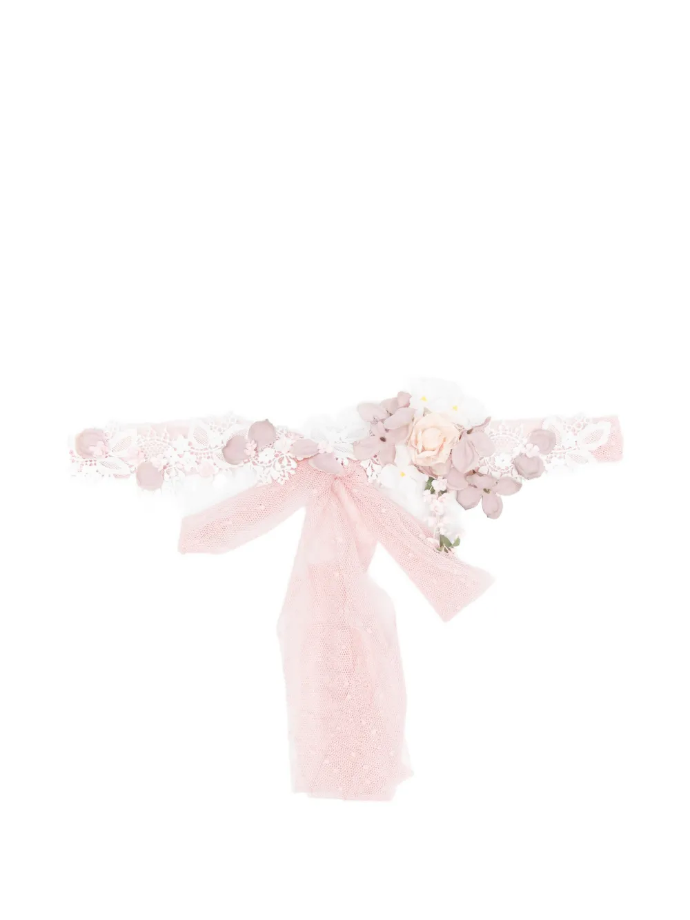 AMAYA flower lace hair accessory - Rosa