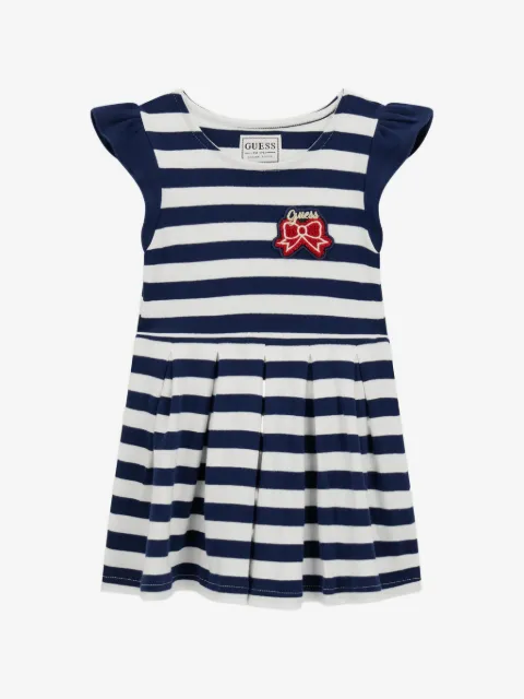 guess kids striped pleated dress