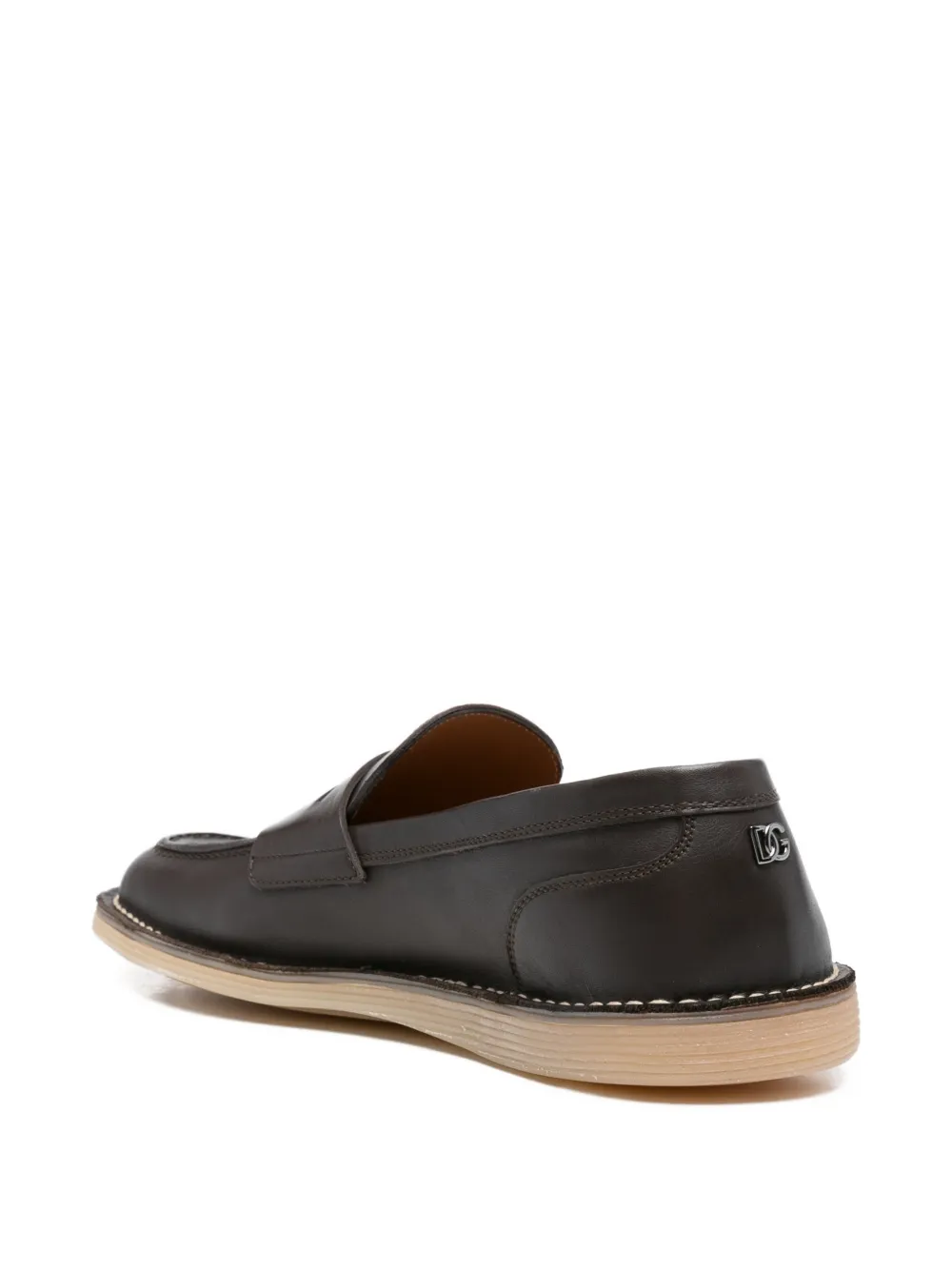 Dolce & Gabbana Leren loafers Bruin