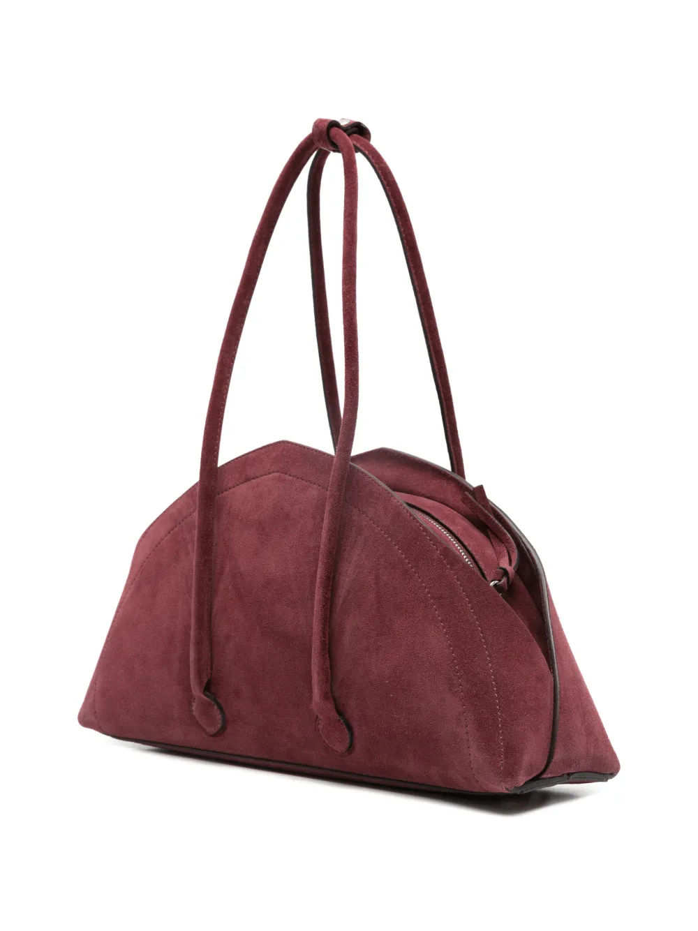  Federico Cina Suede Shoulder Bag - Red 
