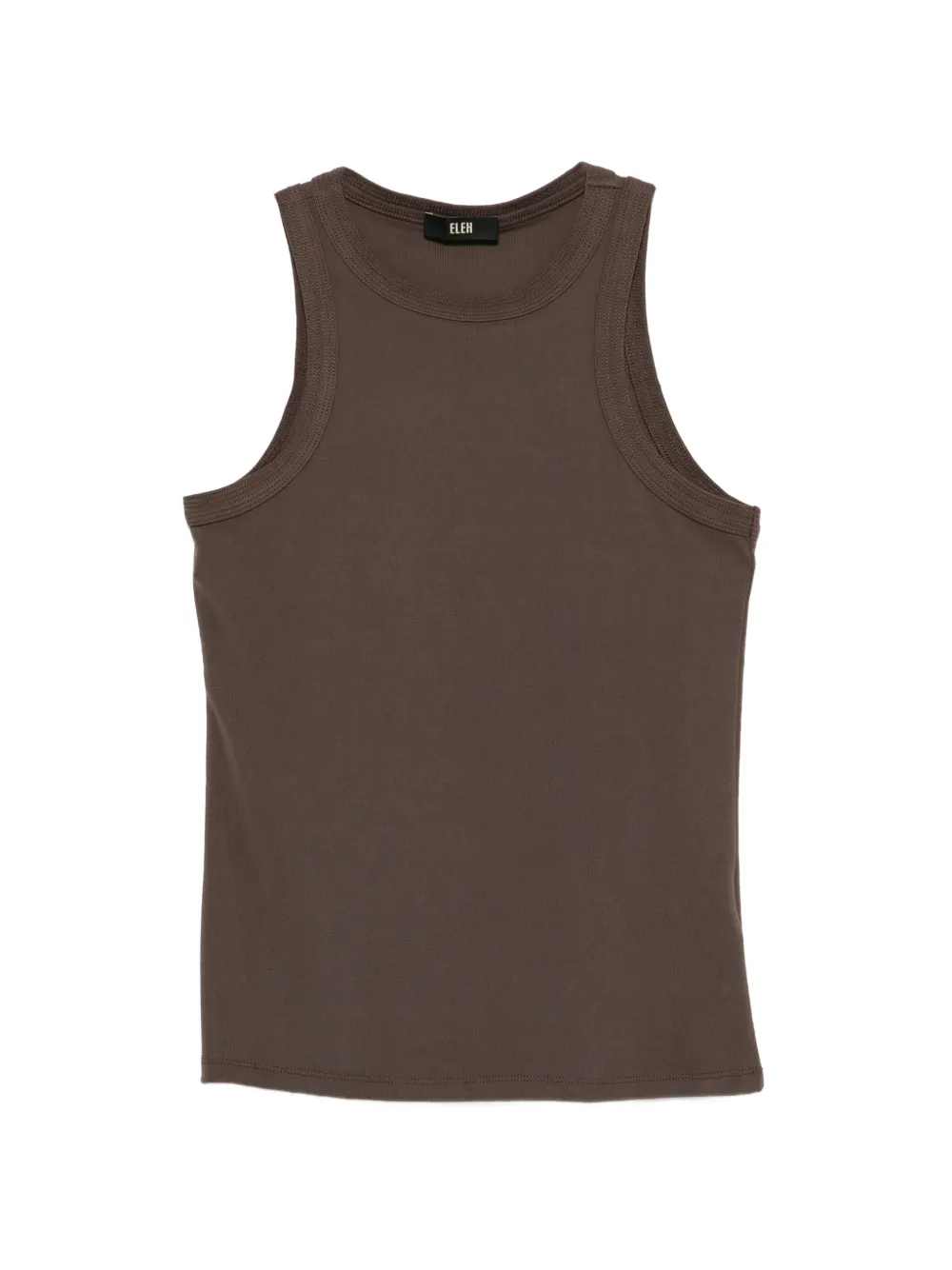 Eleh ribbed tank top - Marrone