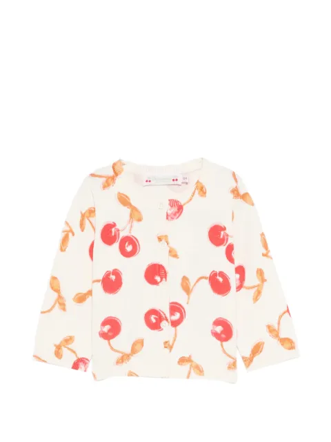 Bonpoint Teyana cherry-pattern cardigan