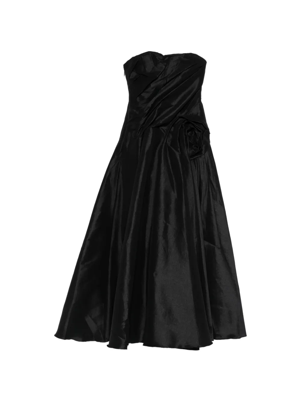 Acler Rosette midi dress - Nero
