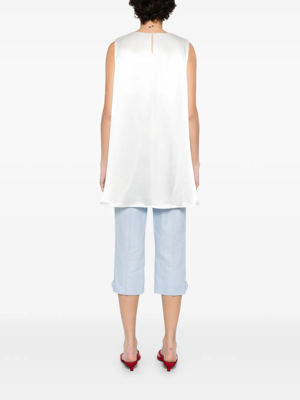 Eleh Asymmetrische top Wit
