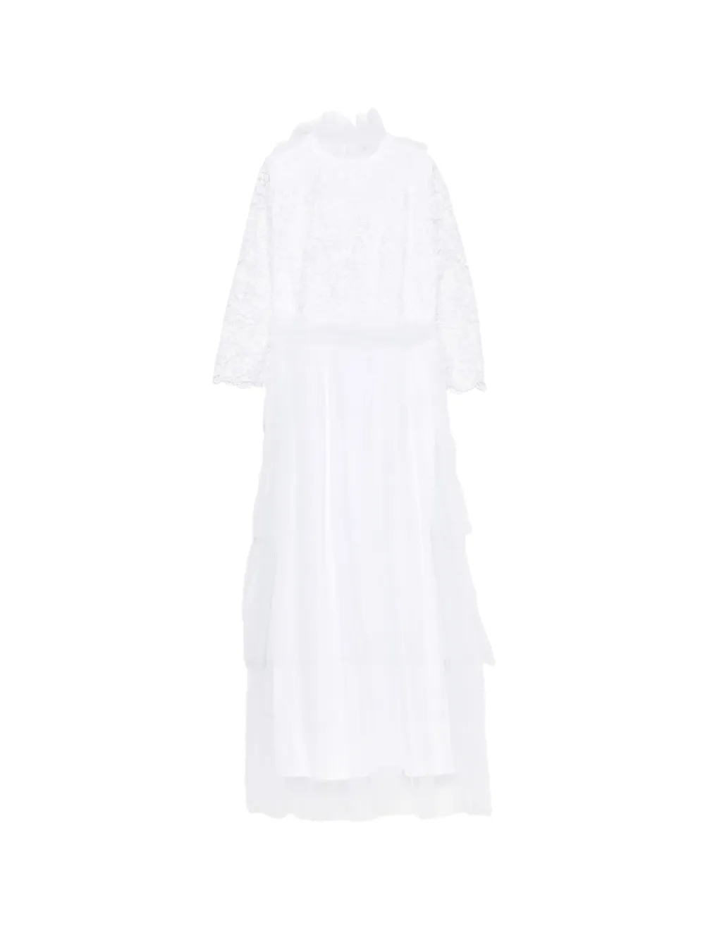 JESURUM BABY lace ruffled dress - Bianco