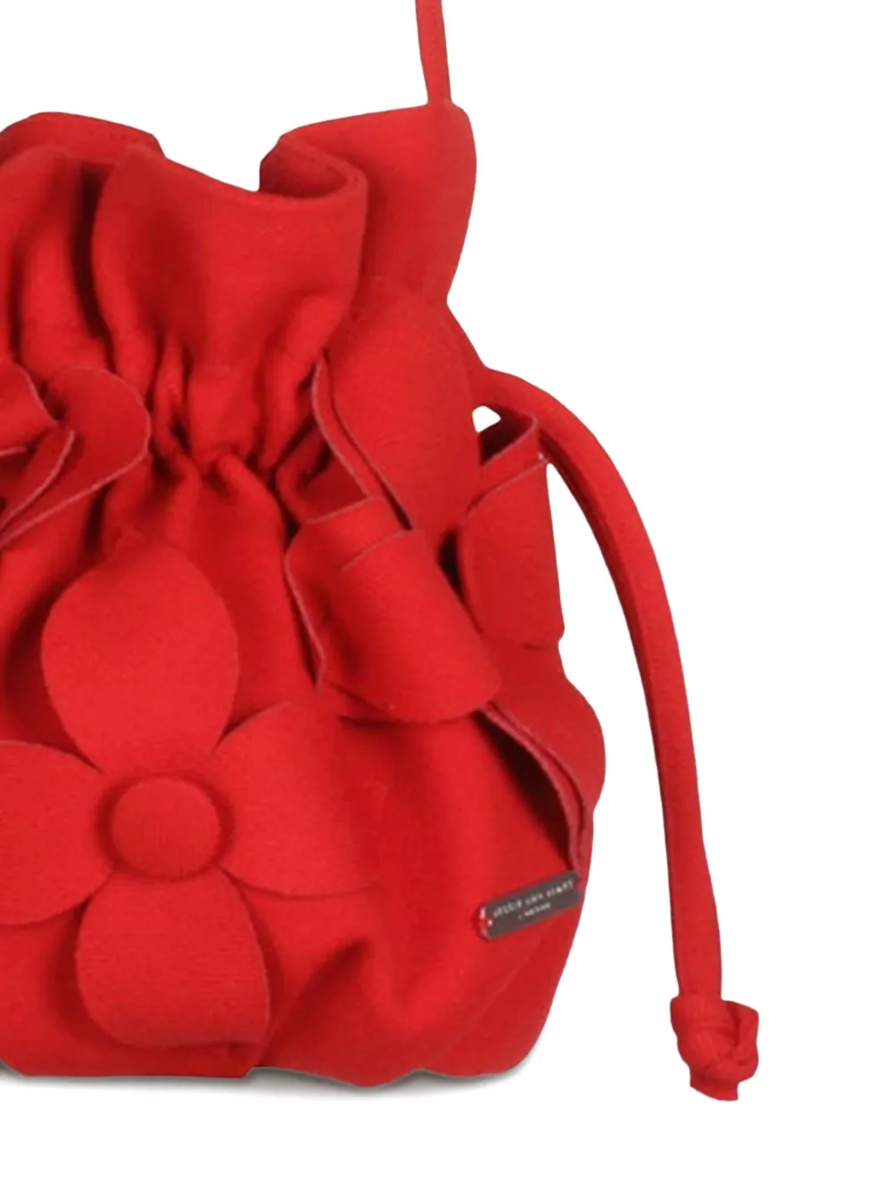  Jessie And James Kids Flower-appliqué Drawstring Bag - Red 