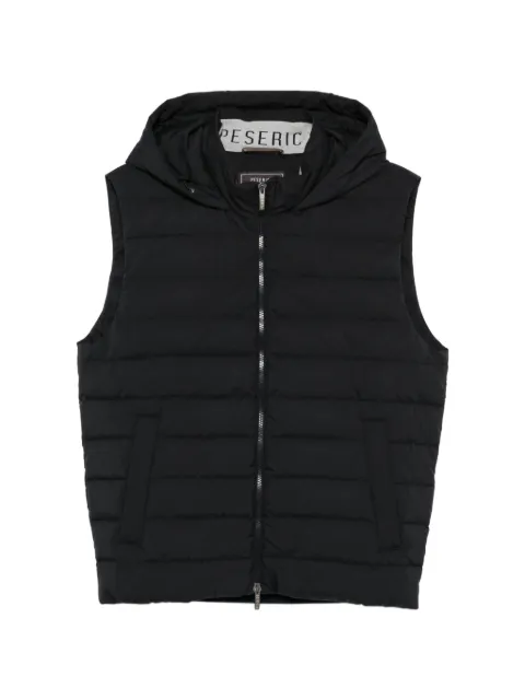 Peserico hooded zip gilet