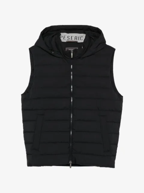 Peserico hooded zip gilet