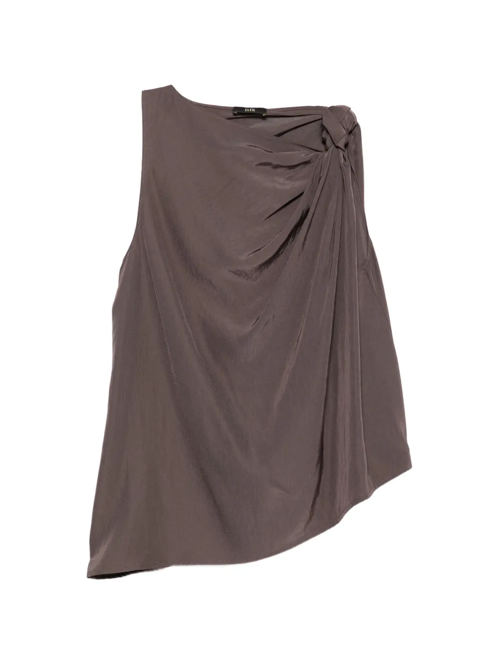 Eleh knot draped tank top - Marrone